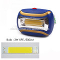 3 Light Level 45 Degrees Adjustable COB 3W 500LM Headlamp